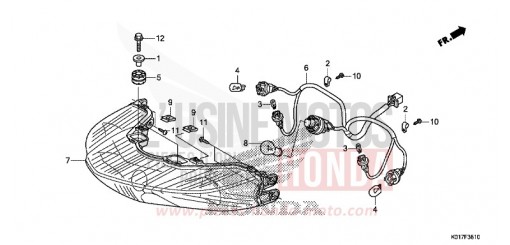 FEUX COMBINES ARRIERE SH125AD de 2013
